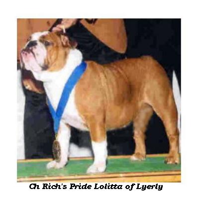 CH Rich's Pride Lolita of Lyerly